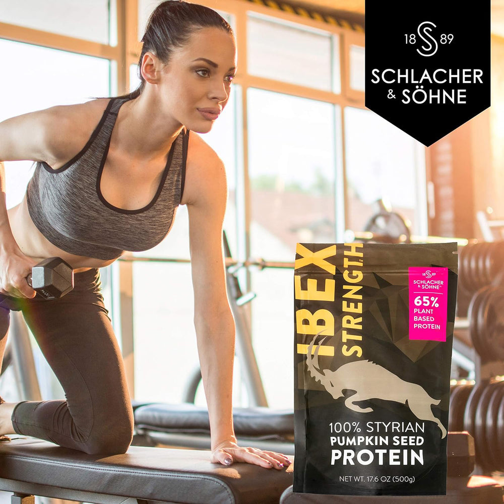 Schlacher & Söhne Styrian Pumpkin Seed Protein Powder: 100% Pure, Plant Protein, Non GMO, Gluten Free, Vegan, No Additives, Boost’s Immune System, Improves Digestion, Made in Austria (17.6 OZ)