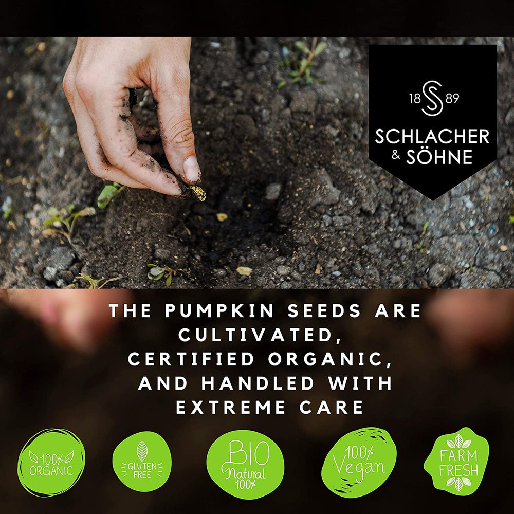 Schlacher & Söhne Styrian Pumpkin Seed Protein Powder: 100% Pure, Organic Plant Protein, Non GMO, Gluten Free, Vegan, No Additives, Boost’s Immune System, Improves Digestion, Made in Austria (17.6 OZ)